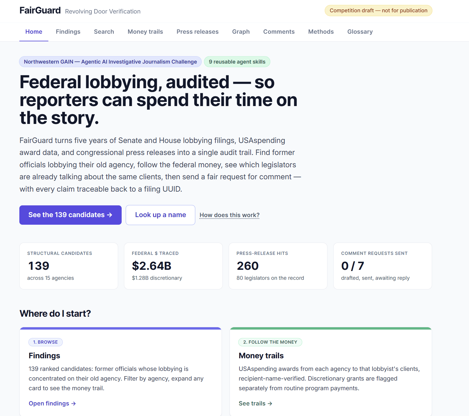 Screenshot of FairGuard